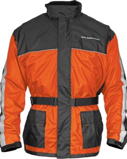 Nelson Rigg Solo Storm Rain Jacket Orange/Black Men's Medium