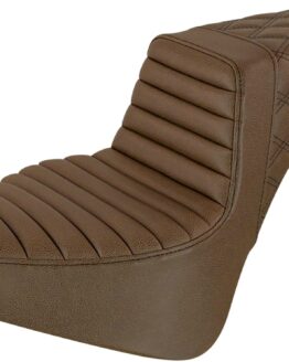 Step-Up LS Tuck and Roll 2-Up Seat Brown
