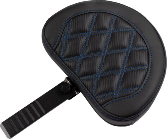 Saddlemen RoadSofa Seat w/ Backrest Lattice Stitch Blue For Harley FLTR FLHX 23-24 - Image 3