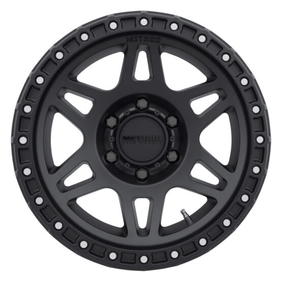 MR312 17x8.5 0mm Offset 6x5.5 106.25mm CB Matte Black Wheel - Image 2