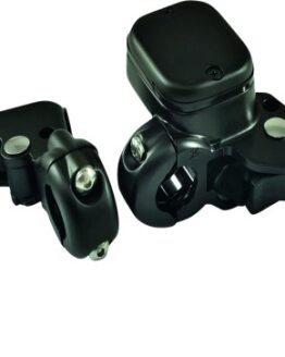 Bikers Choice H-Bar Control Kit Black 11/16in Bore Fits Custom 1in Bars