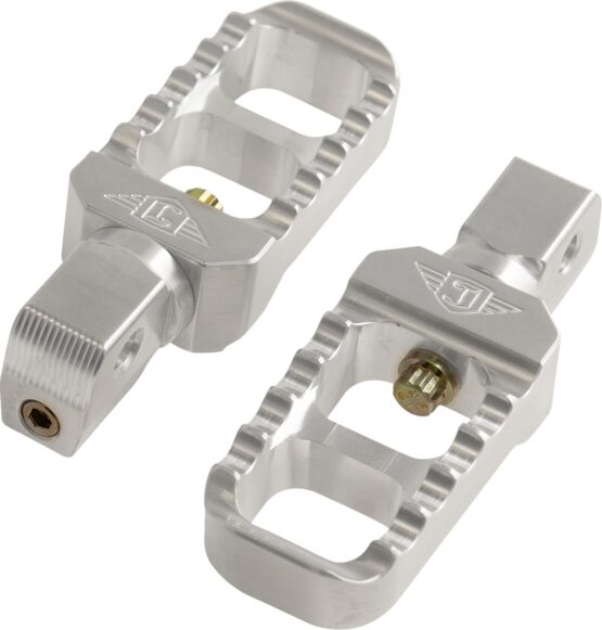 Joker Machine Serrated Stubby Footpegs Raw for Indian Scout