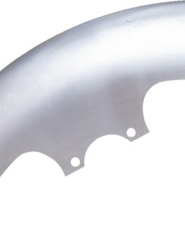 Arlen Ness 19" Pro Short Front Fender - Natural Finish Steel