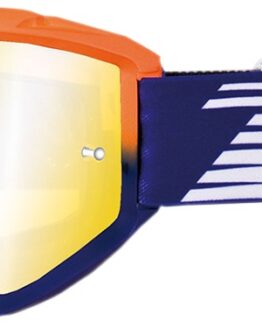 3450 Blue / Orange Riot OTG Goggles - Dual Mirrored Lens