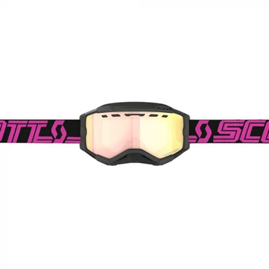 Scott Fury SnowX Goggles Black/Pink Enhancer Rose Chrome Lens