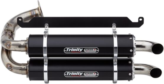 Dual Black Aluminum Slip On Exhaust - Image 2
