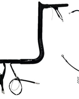 Fat Baggers 14in EZ Install Pointed Top Handlebar Black For FLHX 2024+