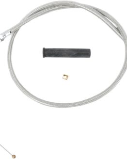 Drag Specialties Stainless Braided Throttle Cable For Harley-Davidson