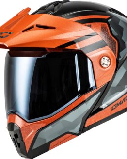 GMAX MD-74 Striker Modular Helmet Smoke Shield Black/Grey/Blue XL