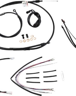 Extended Black Control Cable Kit for 16" Gorilla Bars