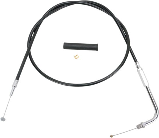 Drag Specialties Black Vinyl Throttle Cable 48in For Harley-Davidson