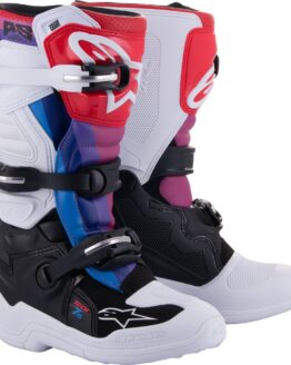 Alpinestars Youth Tech 7S Boots White/Black/Rainbow US 5