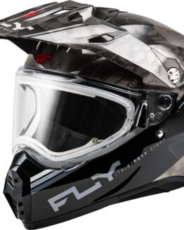 Fly Racing Trekker CW Conceal Helmet Electric Shield XL Black/Grey/White