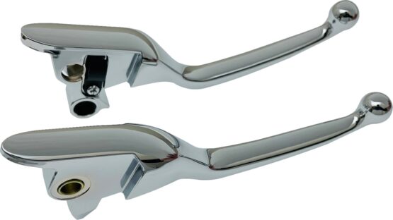 Drag Specialties Narrow Chrome Lever Set For Harley-Davidson Touring