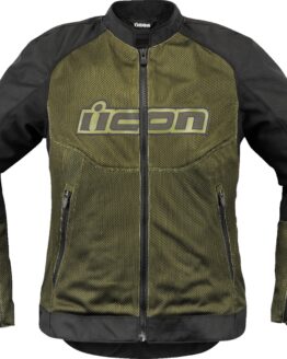 ICON Women's Overlord3 Mesh Jacket Black/Green Small