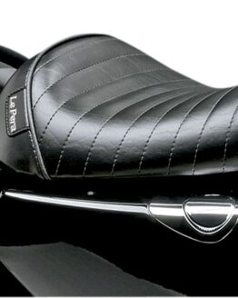 Bare Bones Pleated Vinyl Solo Seat - Black