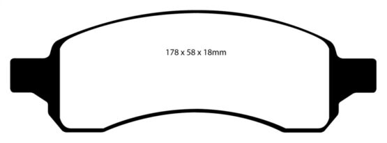82! EBC Yellowstuff Front Brake Pads Semi-Metallic Fits 07+ Buick Enclave 3.6