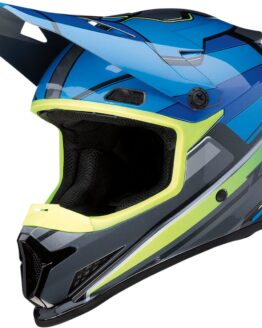 Z1R Rise MC Helmet Blue/Hi-Vis Yellow Large