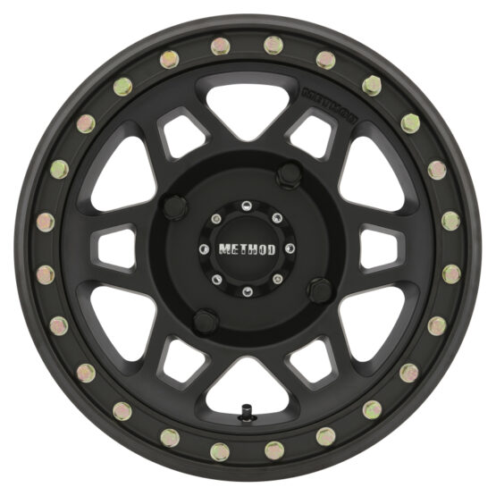 MR405 UTV Beadlock 15x7 / 5+2/38mm Offset / 4x136 / 106mm CB Matte Black Wheel