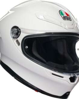 AGV K6 S Solid Full Face Helmet XL Gloss White