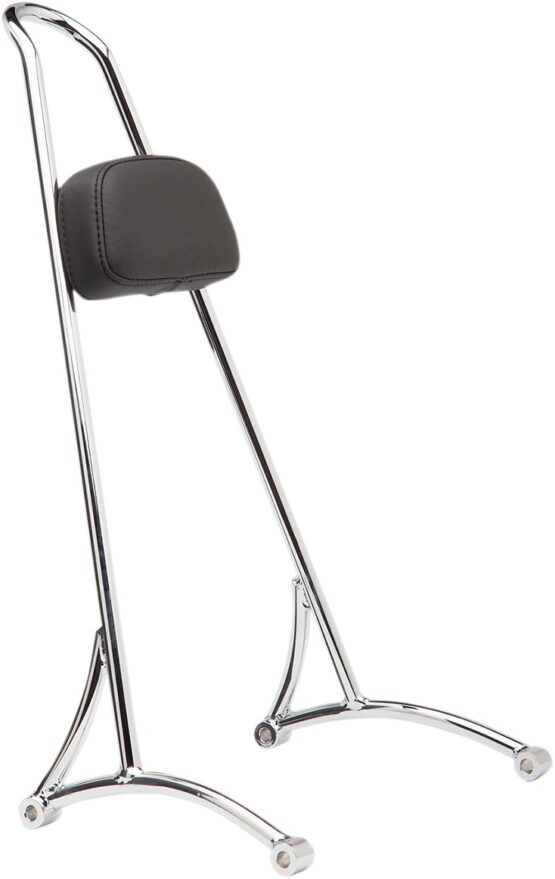 Burly Brand Tall Sissy Bar 20" Chrome