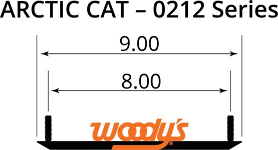 Woody's 4" Competition Carbide Wear Bars Black Pair For Arctic Cat Mini Sleds - Image 3