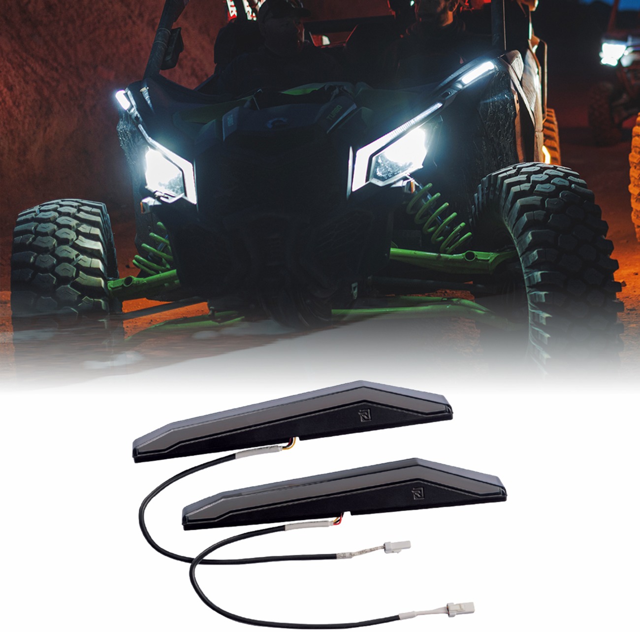 Apex Lights Smoke Running Lights - 2 Lights w/ Plug & Play Harness - Image 4