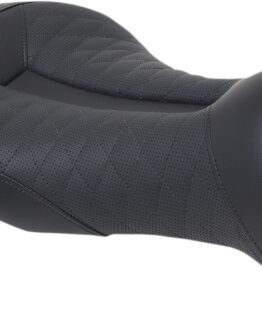 Track LS Lattice Stitched 2-Up Seat - Black