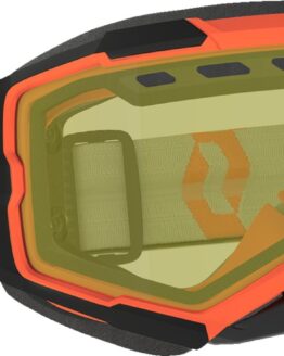 Scott Fury Snow Cross Goggles Orange/Grey Yellow Lens Adult Unisex