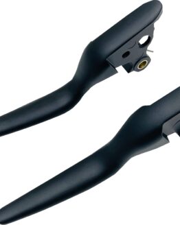 Drag Specialties Custom Lever Set Satin Black For Harley Touring Models