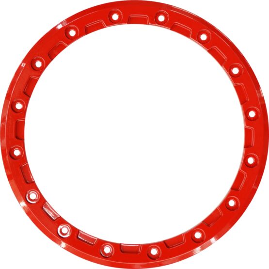 Raceline Podium 14in Beadlock Ring Red Replacement for 16 Hole Wheel