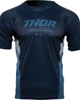 THOR Assist React Short-Sleeve Jersey Midnight/Teal XL Men's