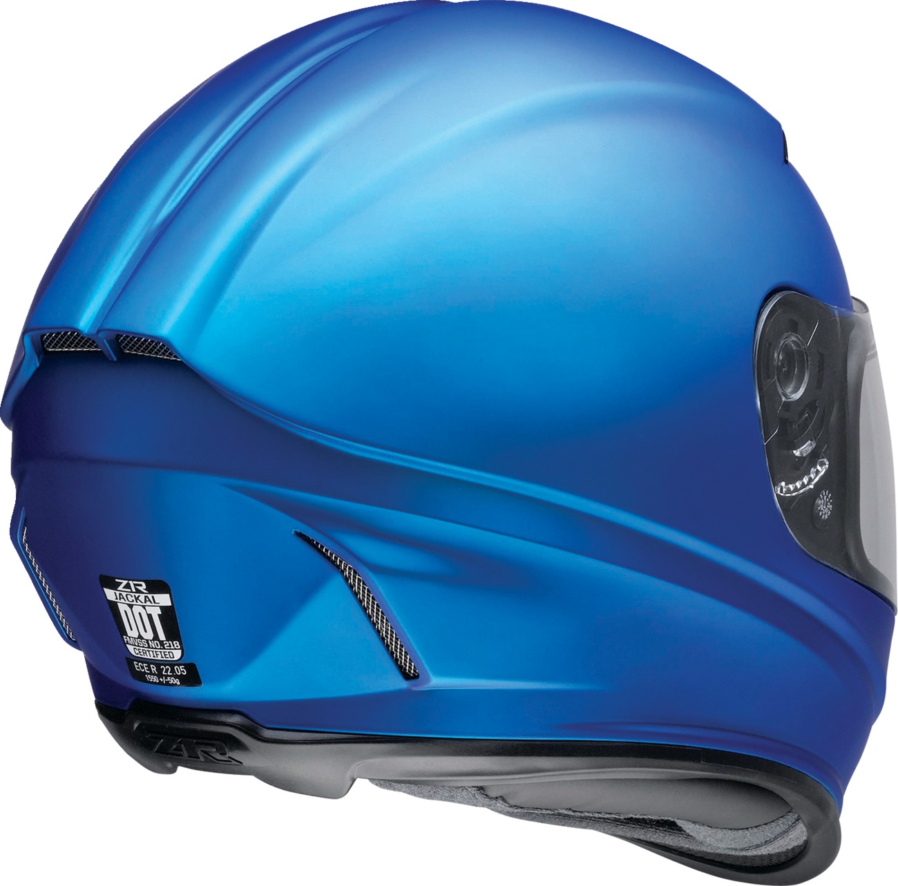 Z1R Jackal Satin Helmet Matte Blue - Medium - Image 3