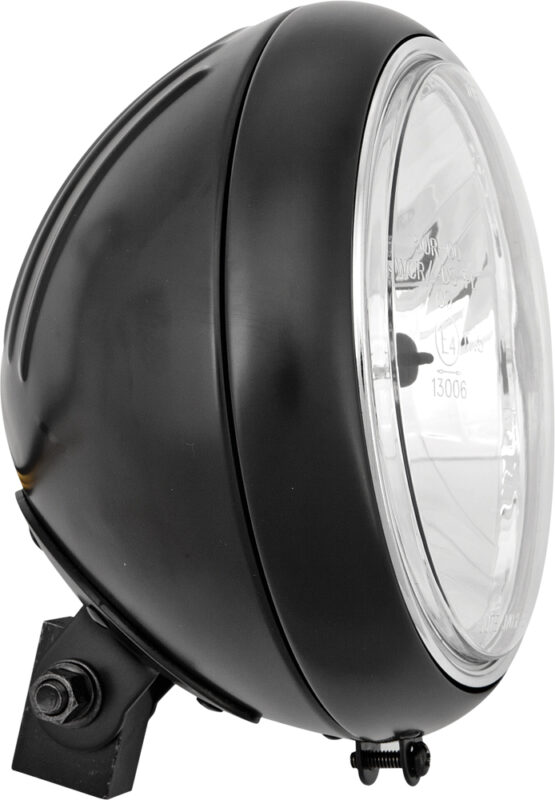 HardDrive 7 Inch Grooved Headlight 60/55W Black