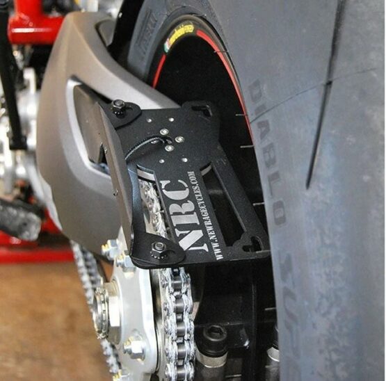Side Mount License Plate Bracket, 2 Positions Fits 19-24 Ducati Hypermotard 950