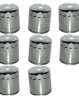 HF174C Oil Filter - Chrome - 8 Pack