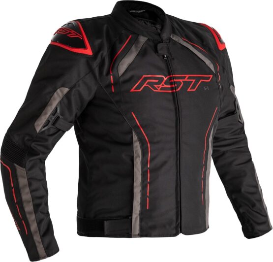 RST S1 CE Textile Jacket Black/Grey/Red Small