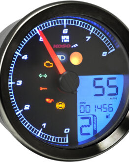 Black Bezel Tnt-B Multi-function Speedo & Tach Gauge