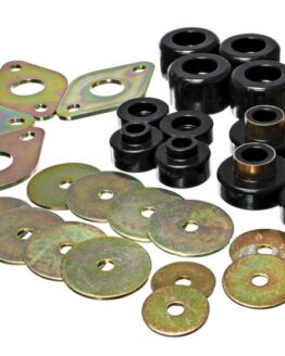 Body Mount Set Black Performance Polyurethane by Energy Suspension