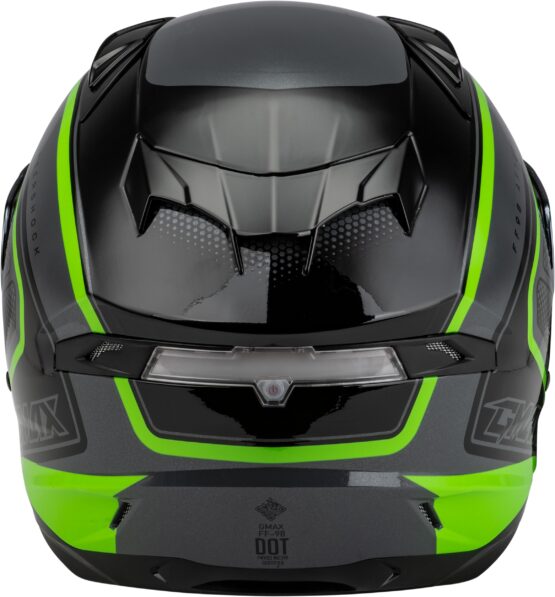 GMAX FF-98 Aftershock Helmet Grey/Neon Green 2X-Large - Image 3