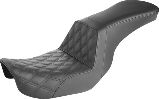 Saddlemen Step-Up Seat Front Lattice Stitch Black Dyna