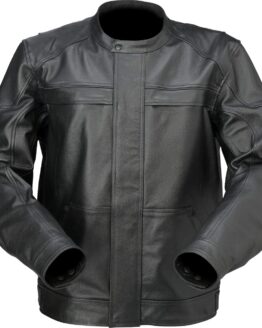 Z1R Justifier Leather Jacket Men's Black Small