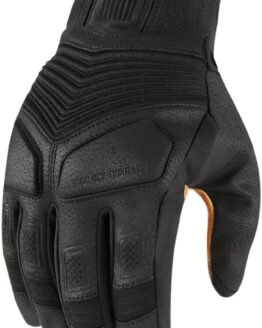 Icon 1000 Nightbreed Mid-Length Cuff Gloves - Black Men's Medium
