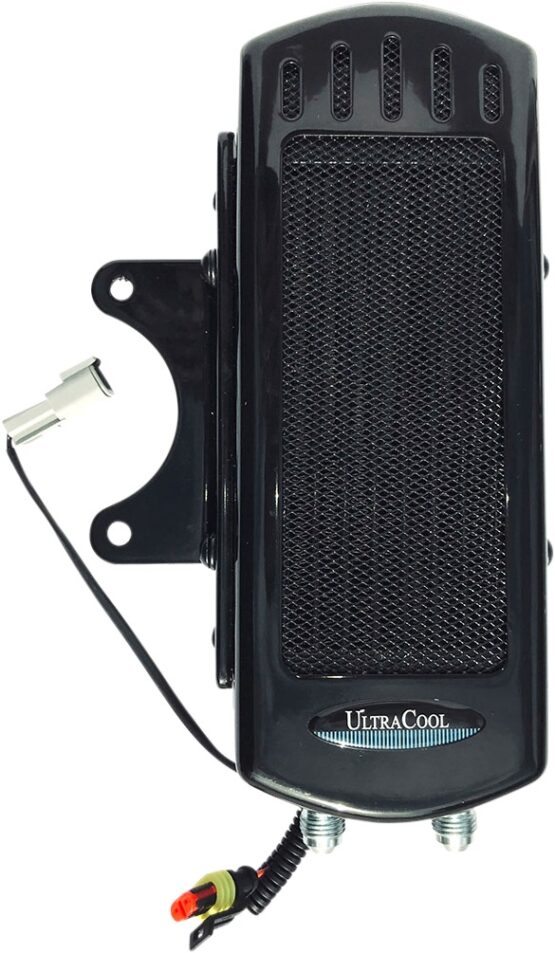 UltraCool SMT-2G Side Mount Oil Cooler Kit Gloss Black For Harley Touring 09-16 - Image 4