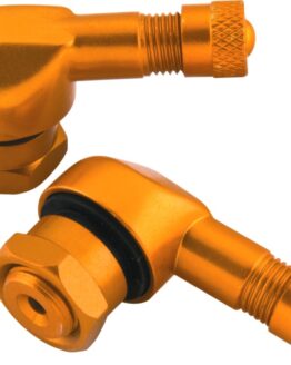 Motorcycle Valve Stems - 10mm Gold - Pair