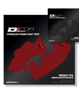 D'Cor Frame Grip Guard Decal Red Fits 14-19 Honda CRF