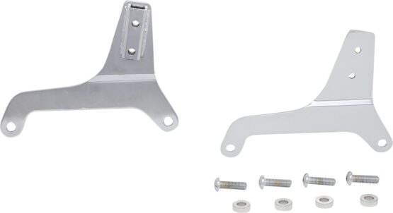 Drag Specialties Sissy Bar Side Plates Chrome For Harley Low Rider/Sport Glide