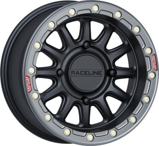Raceline Alpha Beadlock Wheel 15x7 4x156 +10 Black/Gunmetal - Image 4