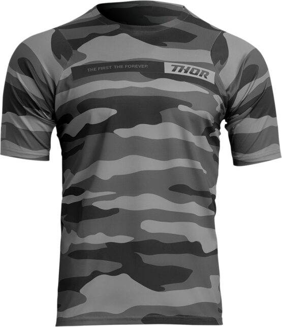 Thor Assist Short-Sleeve Jersey Camo Gray Men's Medium