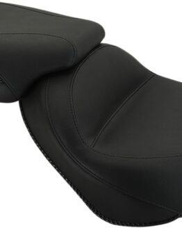 Two-Piece Plain Vinyl 2-Up Seat - Black